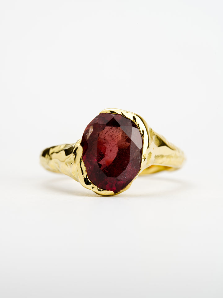 Persephone Red Ruby Ring - 3.135, handcrafted by Rigby Leigh