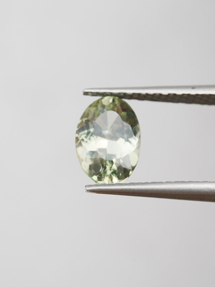Winter Reed — 1.895ct green oval Montana sapphire, 9mm, unheated
