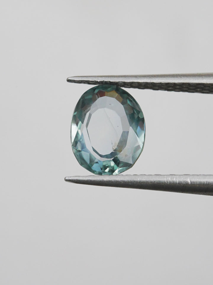 Harbor Mist — 2.030ct blue Montana sapphire, 9mm, unheated
