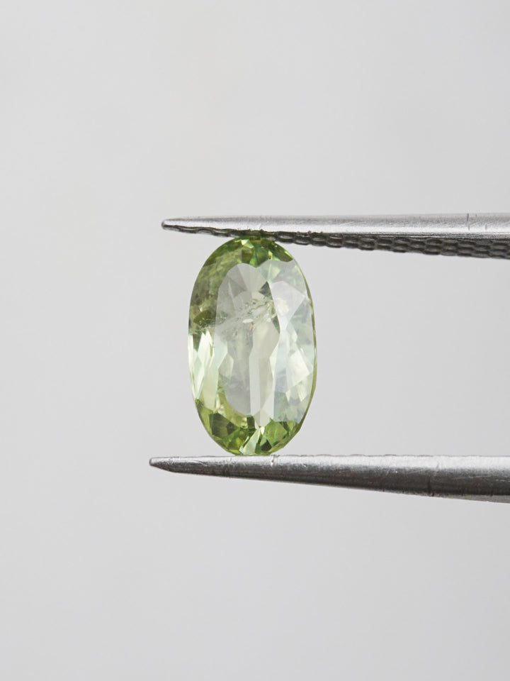 Fernlight — 1.640ct green Montana sapphire, 9mm, heated