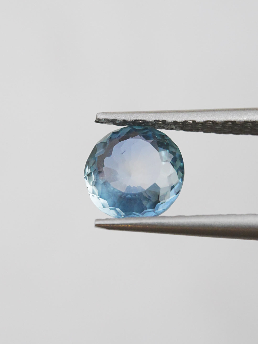 Blue Dusk — 1.280ct purple round Montana sapphire, 7mm, unheated