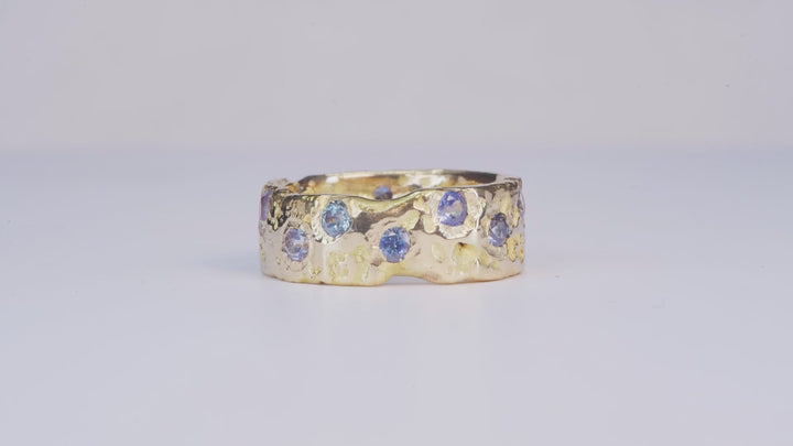 Eternity Wide Montana Sapphire Ring