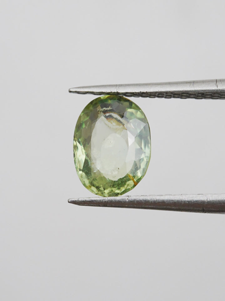 Fernfire — 1.990ct green Montana sapphire, 9mm, unheated