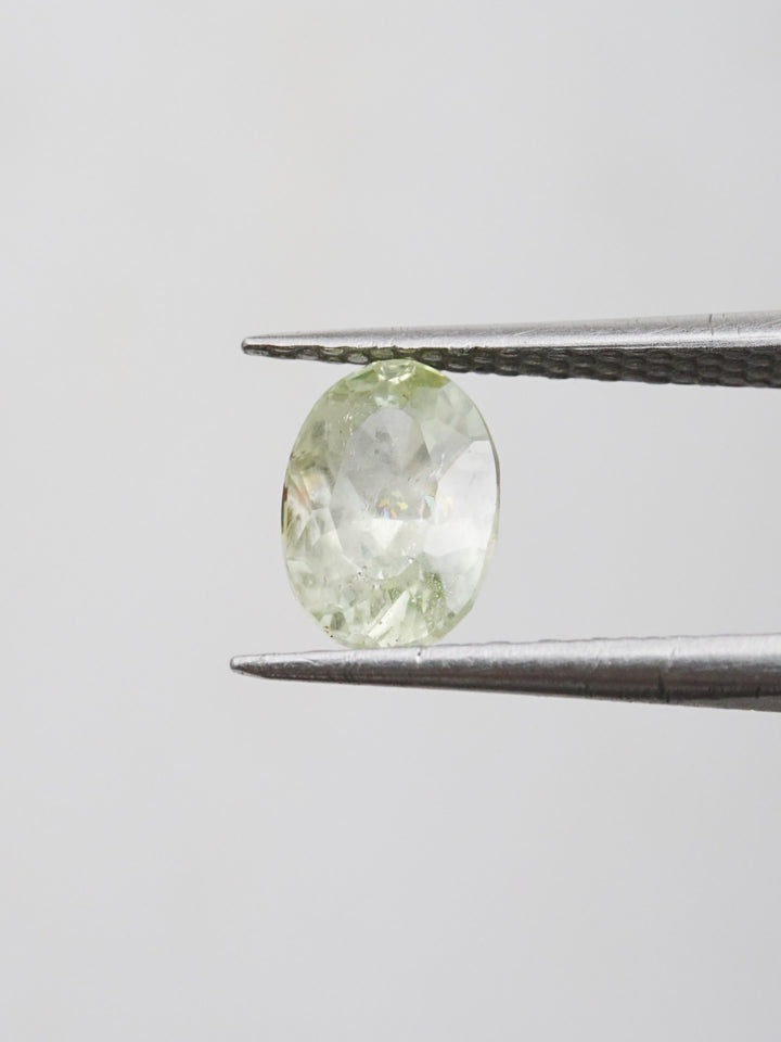 Mistveil — 1.745ct green Montana sapphire, 8mm, heated