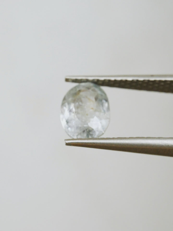 Blue Ash — 1.490ct blue oval Montana sapphire, 8mm, unheated
