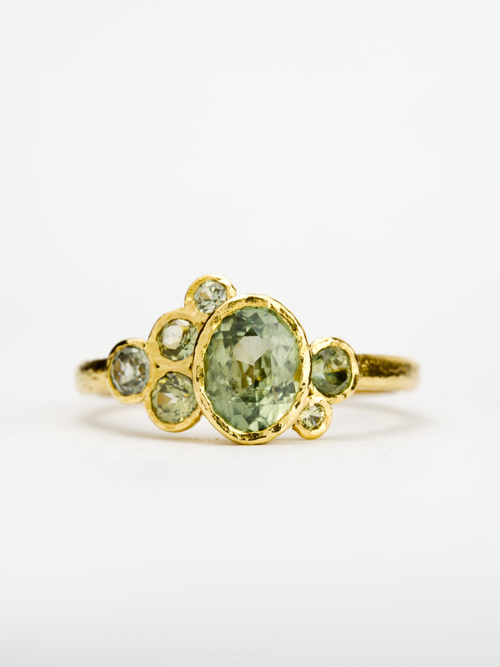 Reed Green Montana Sapphire Ring-1.03ct, handcrafted by Rigby Leigh