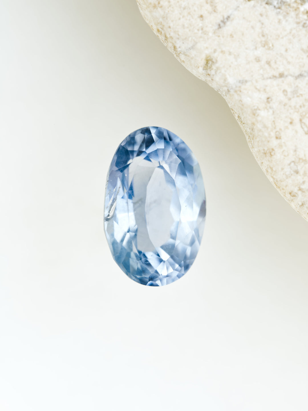 Sea Glass — 1.500ct blue oval Montana sapphire, 8mm, unheated