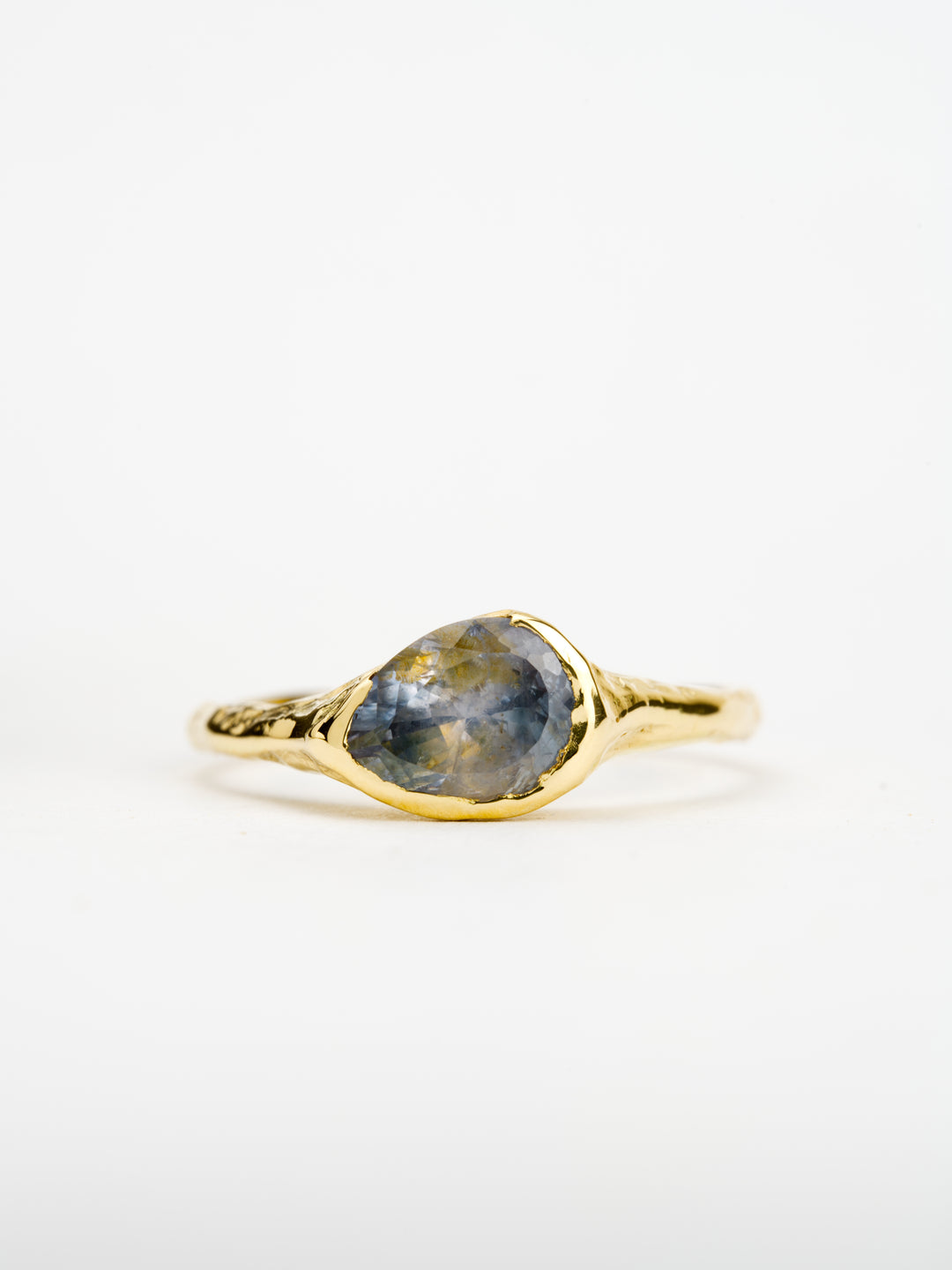 Solstice Blue Montana Sapphire Ring - 1.185ct, handmade by Rigby Leigh