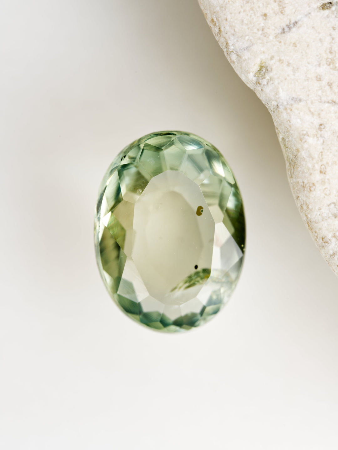 Willow Mist — 1.820ct green Montana sapphire, 9mm, unheated