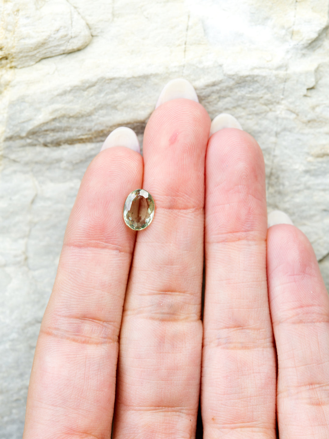 Willow Mist — 1.820ct green Montana sapphire, 9mm, unheated