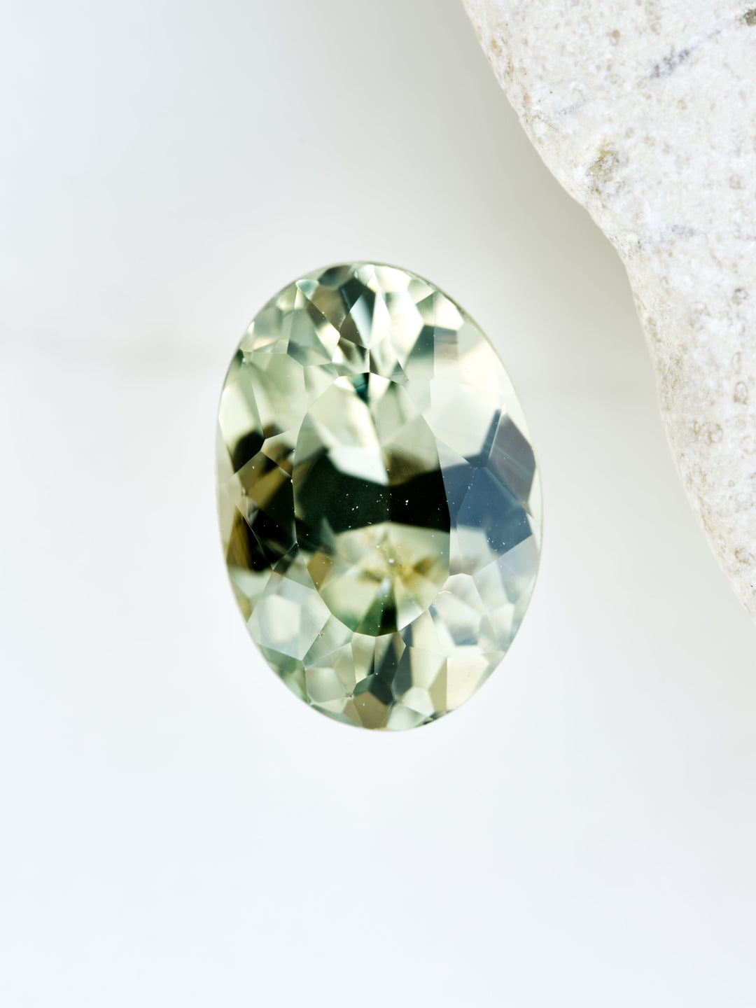 Winter Reed — 1.895ct green oval Montana sapphire, 9mm, unheated
