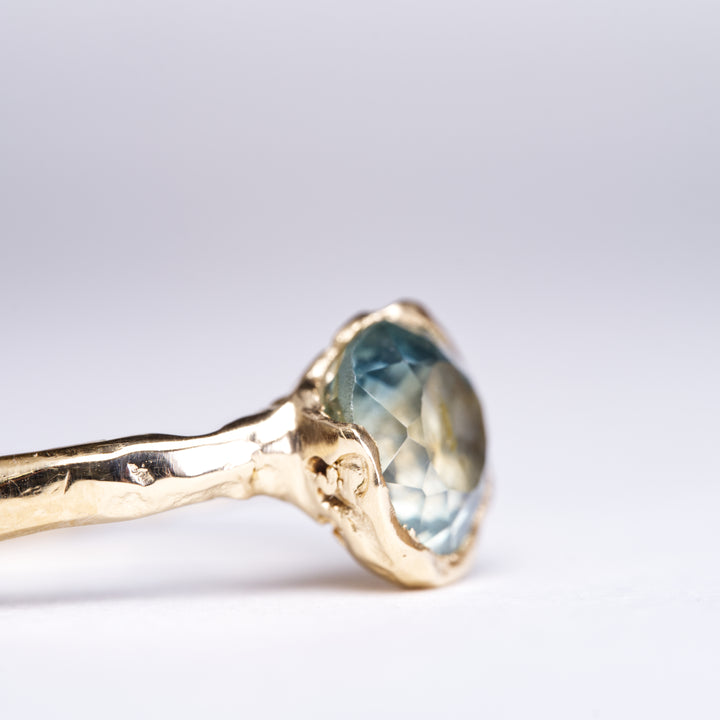 Blue Earth Solitaire Montana Sapphire Ring
