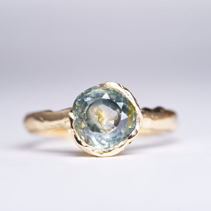 Blue Earth Solitaire Montana Sapphire Ring