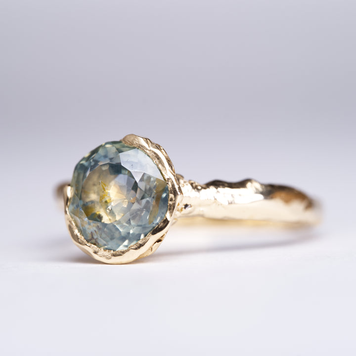 Blue Earth Solitaire Montana Sapphire Ring