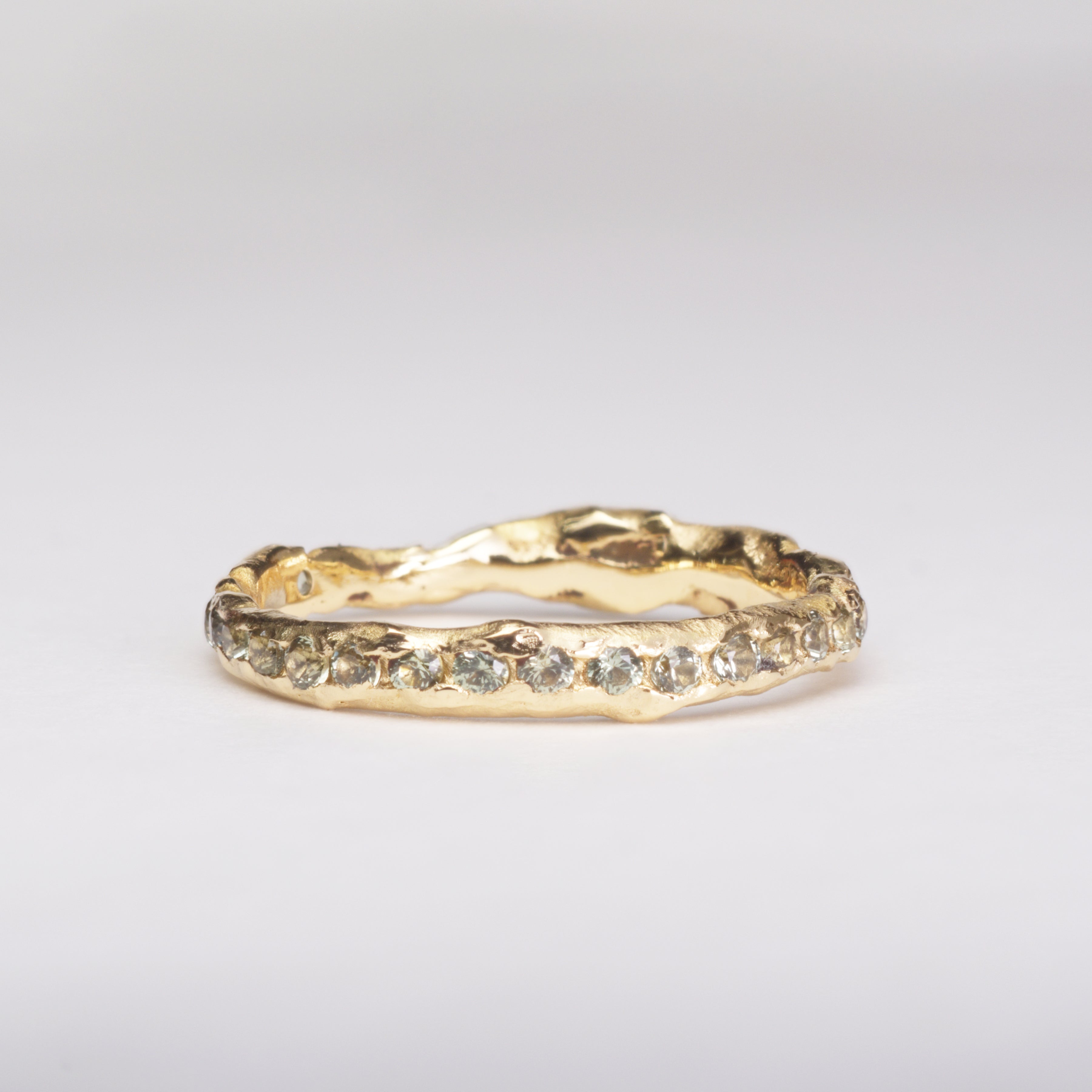 Montana Sapphire Ring - Green Channel - Rigby Leigh