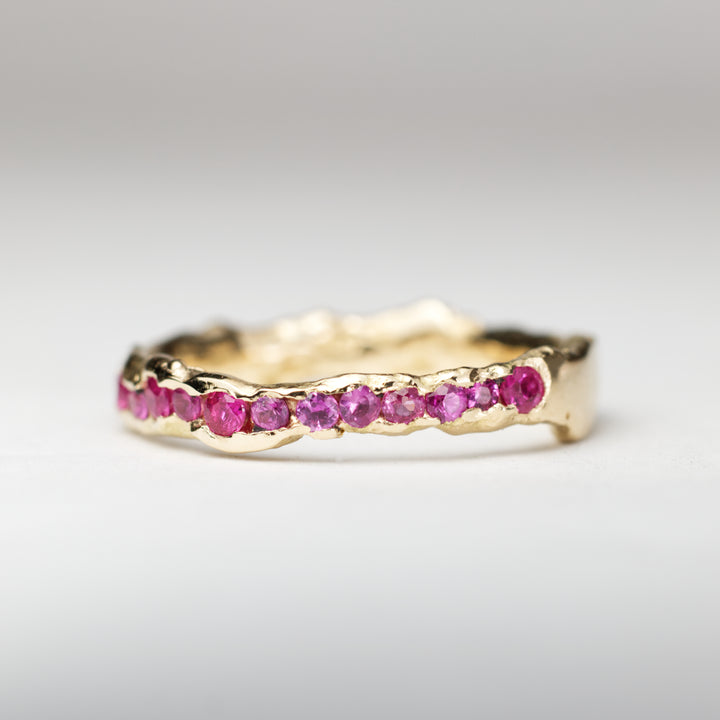 Ruby Seam Channel Ring