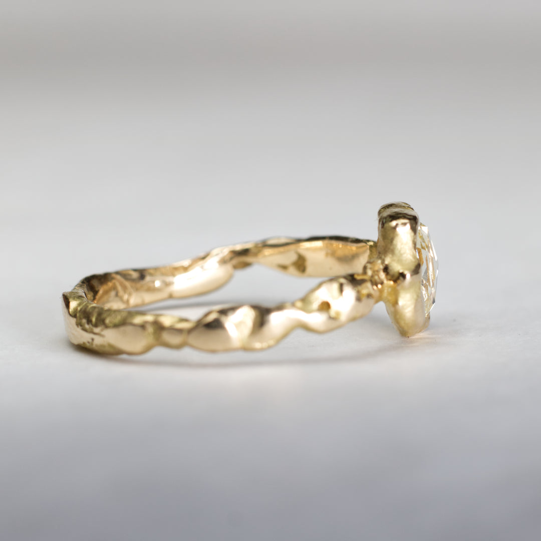 Cushion Rose Cut Engagement Ring | OOAK