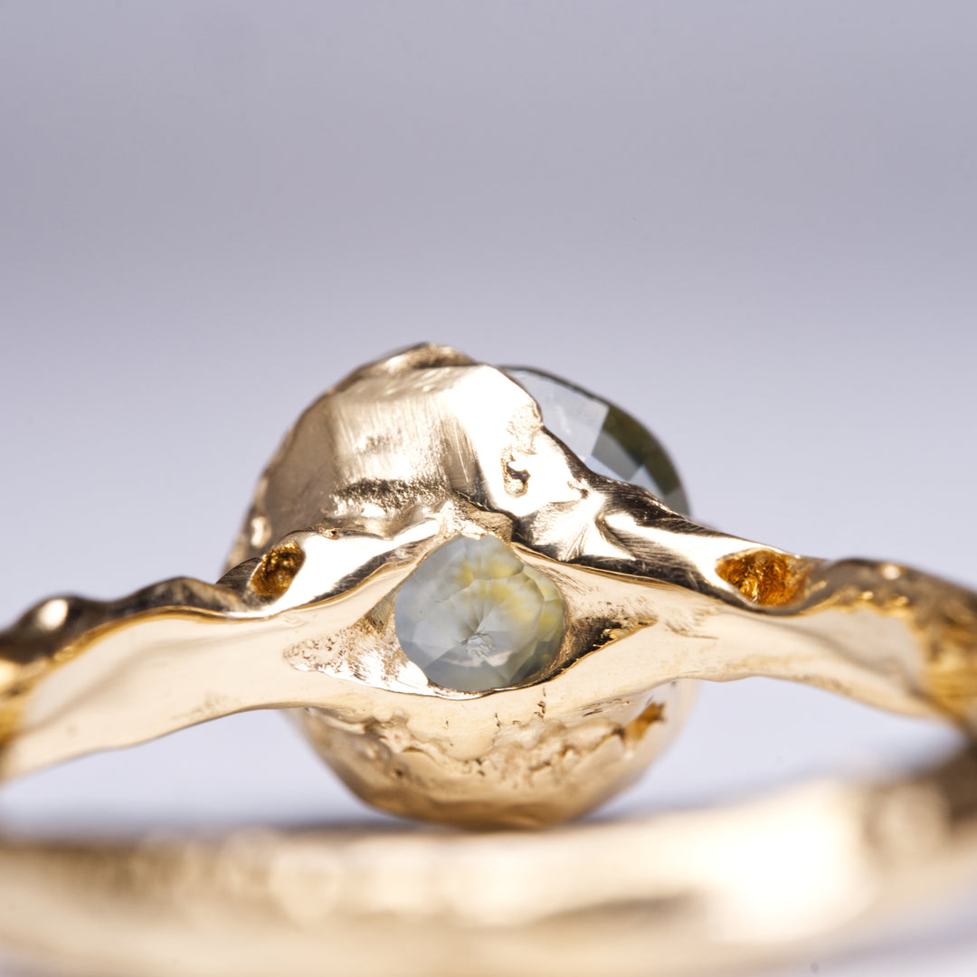 Blue Earth Solitaire Montana Sapphire Ring