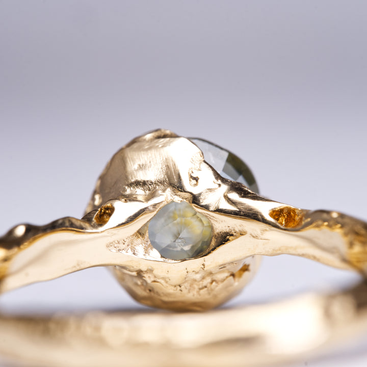 Blue Earth Solitaire Montana Sapphire Ring