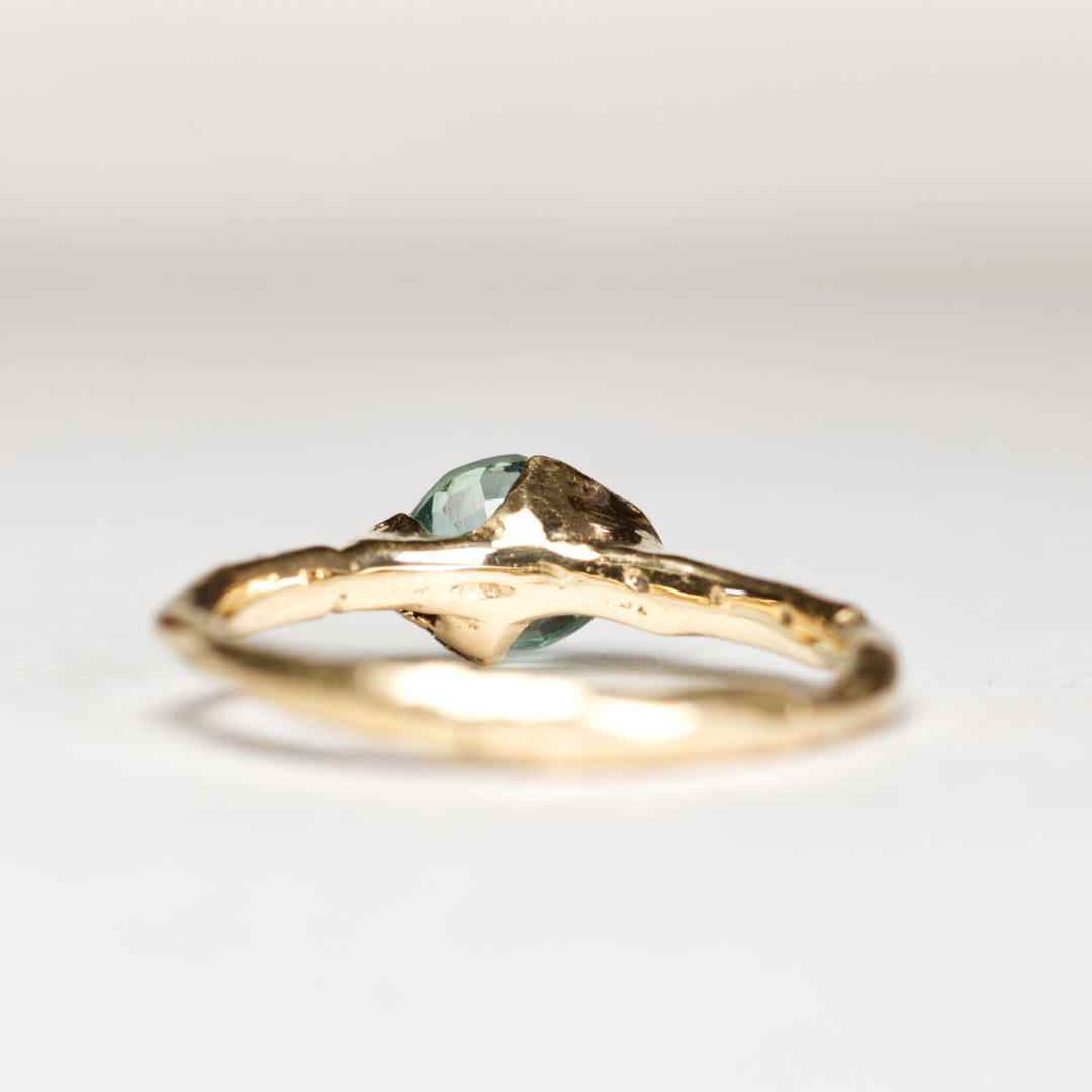 Aqua Blue Solitaire Montana Sapphire Ring