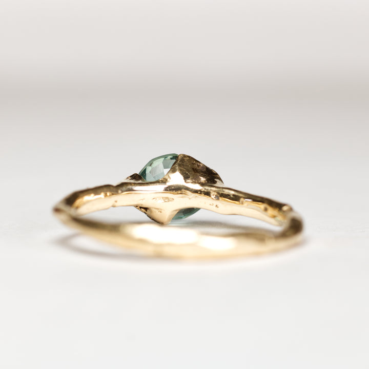 Aqua Blue Solitaire Montana Sapphire Ring