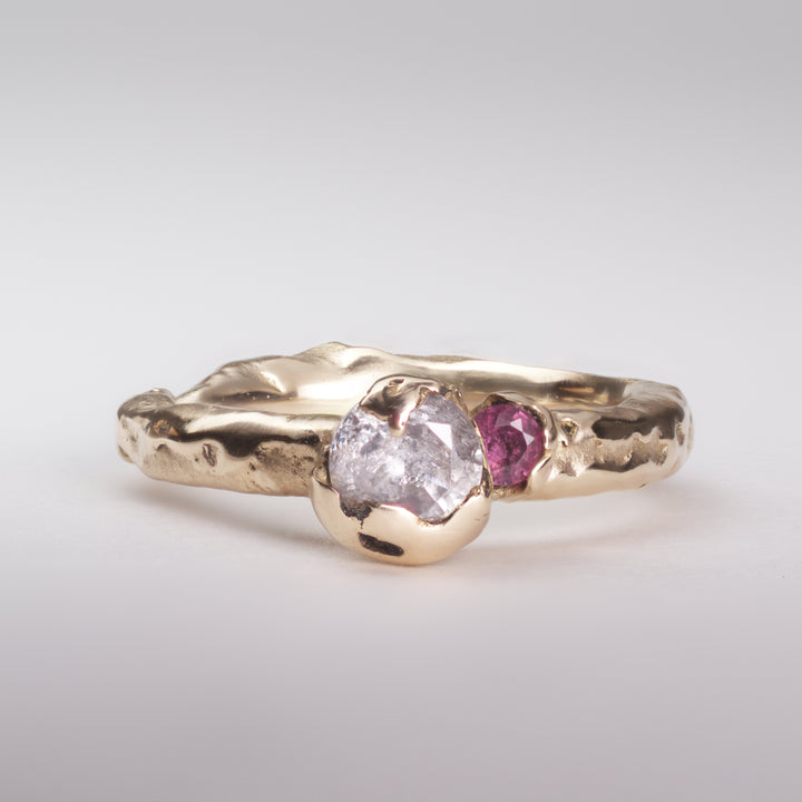 Union - Earth & Ruby Diamond Ring